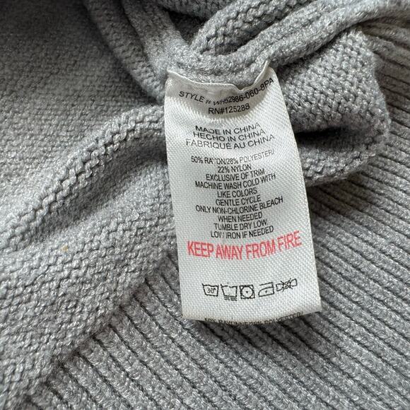 LIFE IS GOOD Yellow Daisy Dog Gray Hooded Sweater Size Small Womens Pullover - Picture 7 of 10